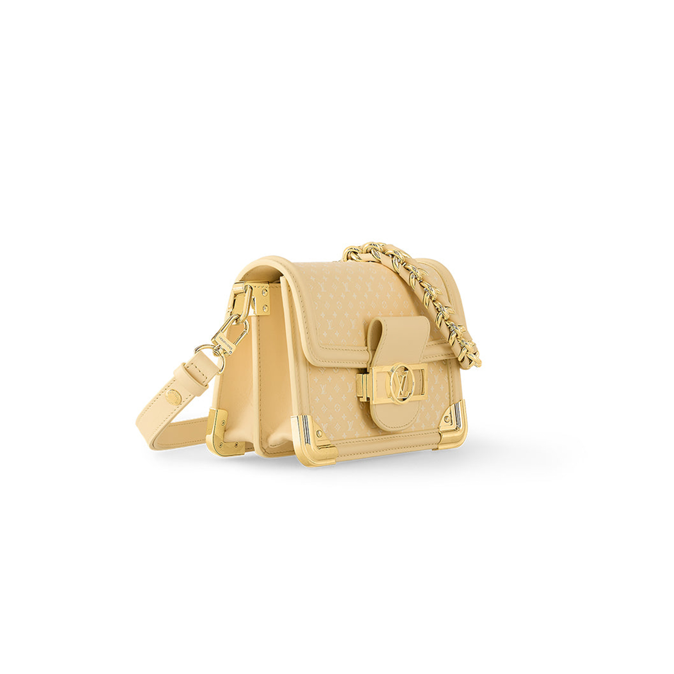 LOUIS VUITTON DAUPHINE COW LEATHER DAPHNE CROSSBODY BAG YELLOW M22276 (25*17*10.5cm)